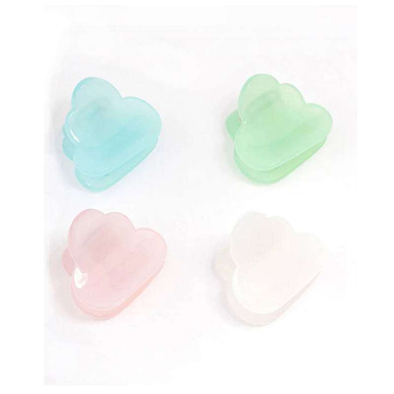 Lot de 4 mini pinces à cheveux en forme de nuage